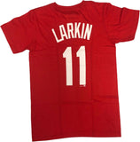 Cincinnati Reds Men's Barry Larkin #11 Ringspun Cotton T-Shirt Small