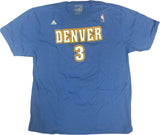 adidas Denver Nuggets #3 Ty Lawson Men's GOTO Short Sleeve T-Shirt Blue 2X