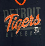 Detroit Tigers Women's Short Sleeve T-Shirt Navy Small